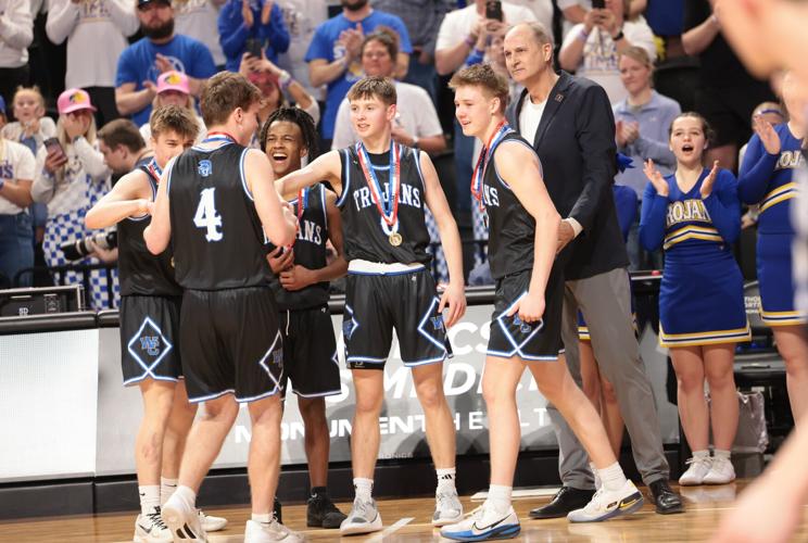 West Central state champions wearing their medals